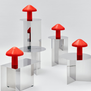 Pao Portable Lamp portátil de diseño en color rojo en varias unidades